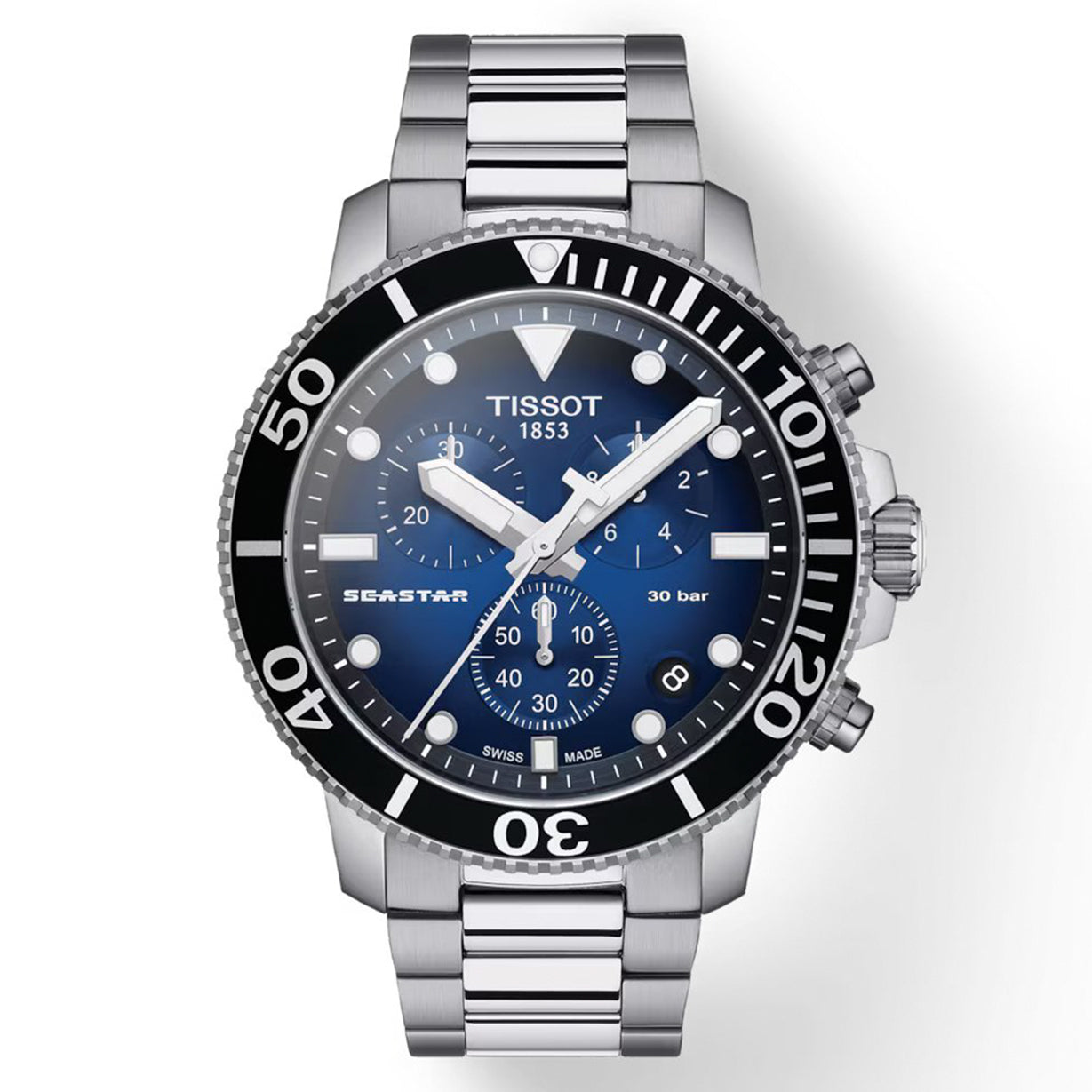 Tissot T-Sport Black & Blue Dial Men 45.5mm T1204171104101