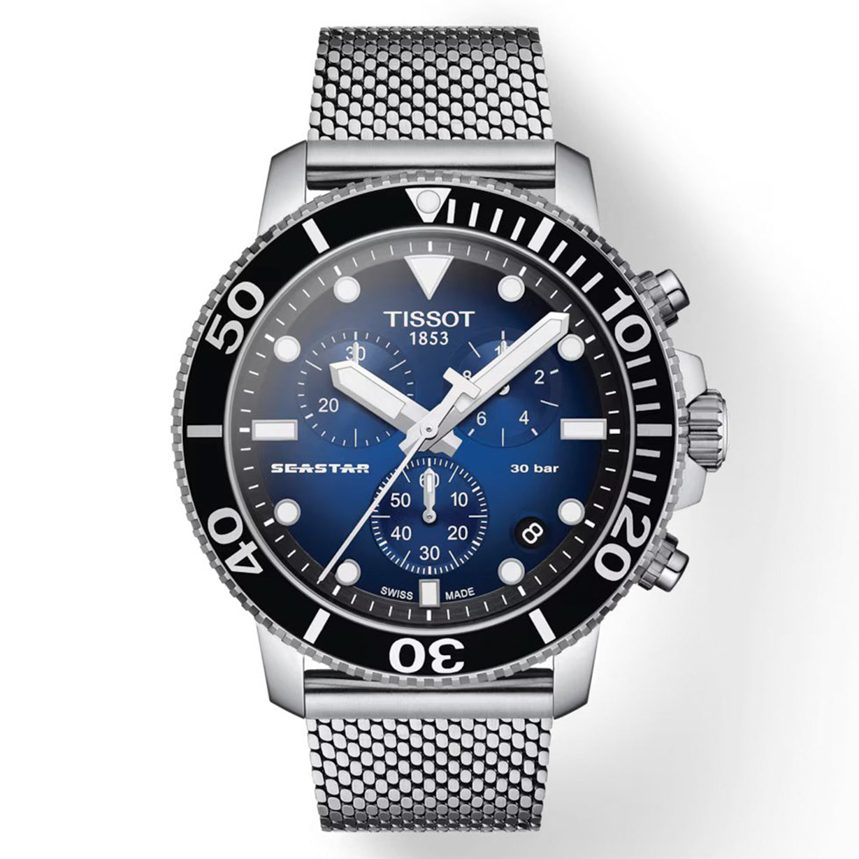 Tissot T-Sport Black & Blue Dial Men 45.5mm