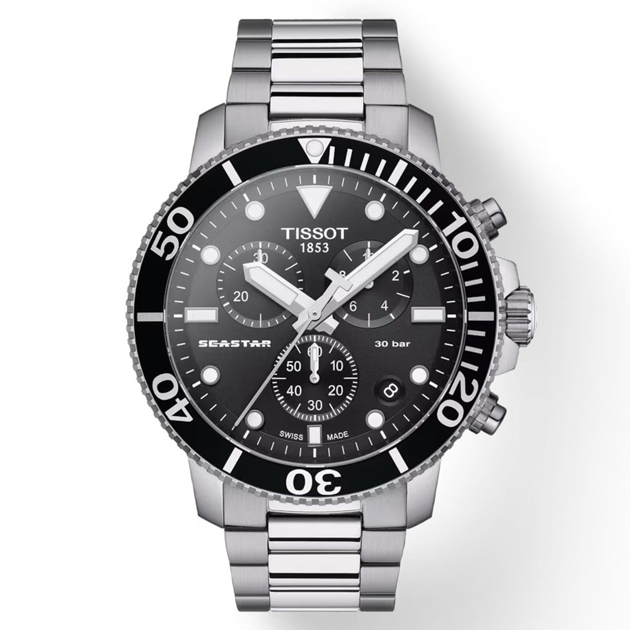 Tissot T-Sport Black Dial Men 45.5mm