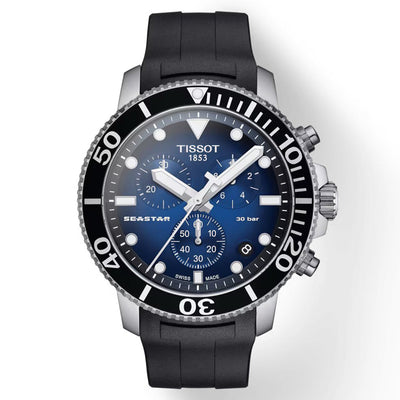 Tissot T-Sport Black & Blue Dial Men 45.5mm T1204171704100