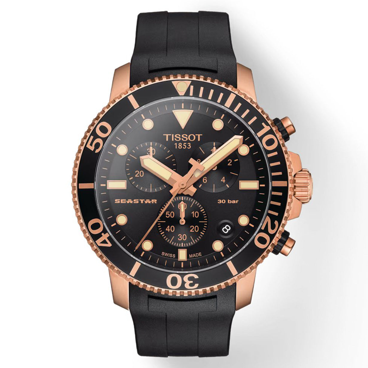 Tissot T-Sport Black Dial Men 45.5mm