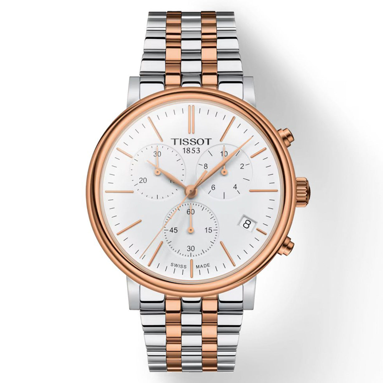 Tissot T-Classic Carson White Dial Men 41mm