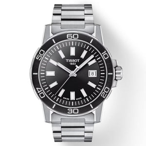 Tissot T-Sport Black Dial Men 44mm