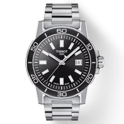 Tissot T-Sport Black Dial Men 44mm
