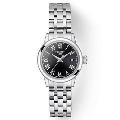 Tissot T-Classic Black Dial Women 28mm
