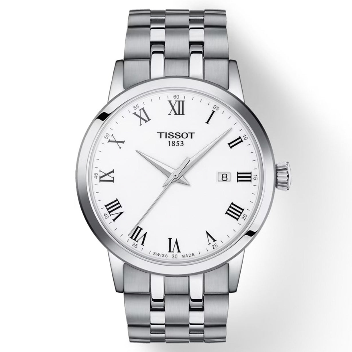 Tissot T-Classic White Dial Men 42mm