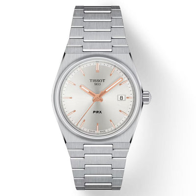 Tissot T-Classic PRX Silver Dial Women 35mm T1372101103100