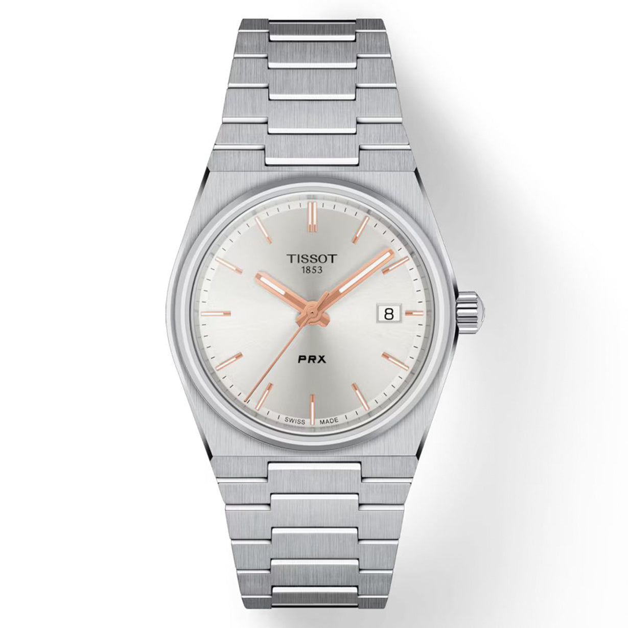 Tissot T-Classic PRX Silver Dial Women 35mm T1372101103100