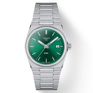 Tissot T-Classic PRX Green Dial Women 35mm T1372101108100