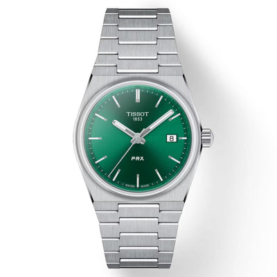 Tissot T-Classic PRX Green Dial Women 35mm T1372101108100