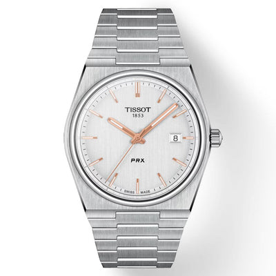 Tissot T-Classic PRX Silver Dial Men 40mm T1374101103100