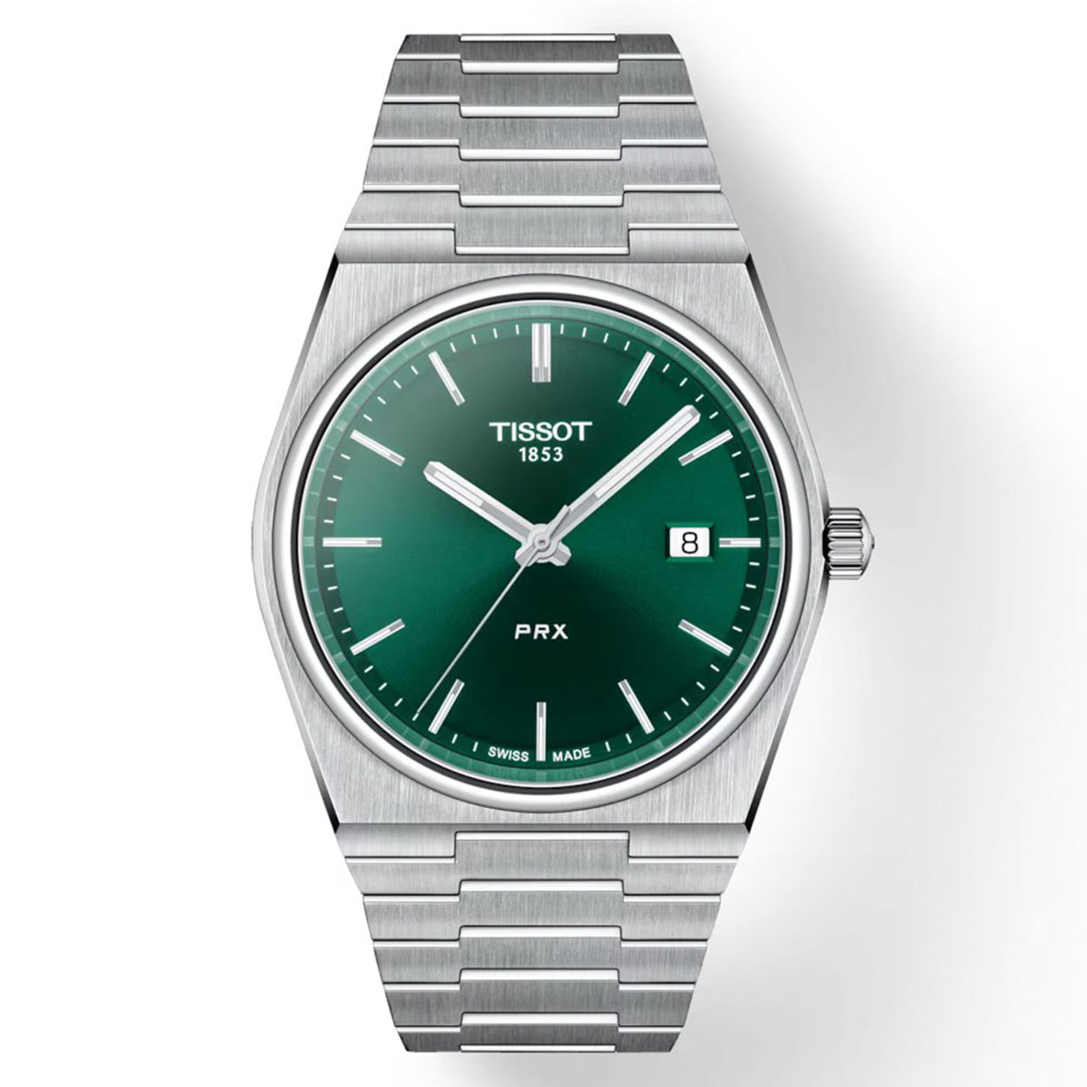 Tissot T-Classic Prx Green Dial Men 40mm T1374101109100
