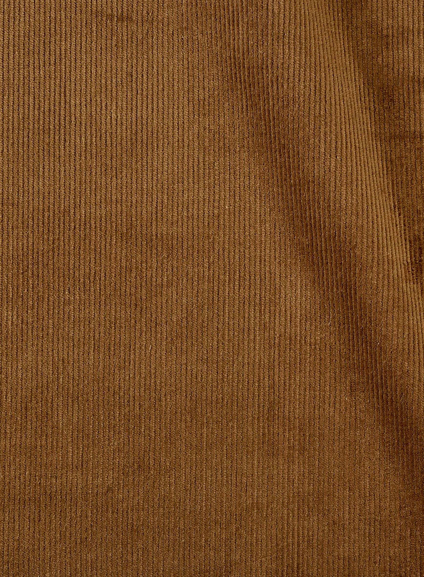 Tan Stretch Pin Corduroy Easy Pants