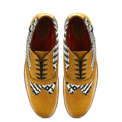 Texo Brogue_ for Men – Mustard (discontinued)
