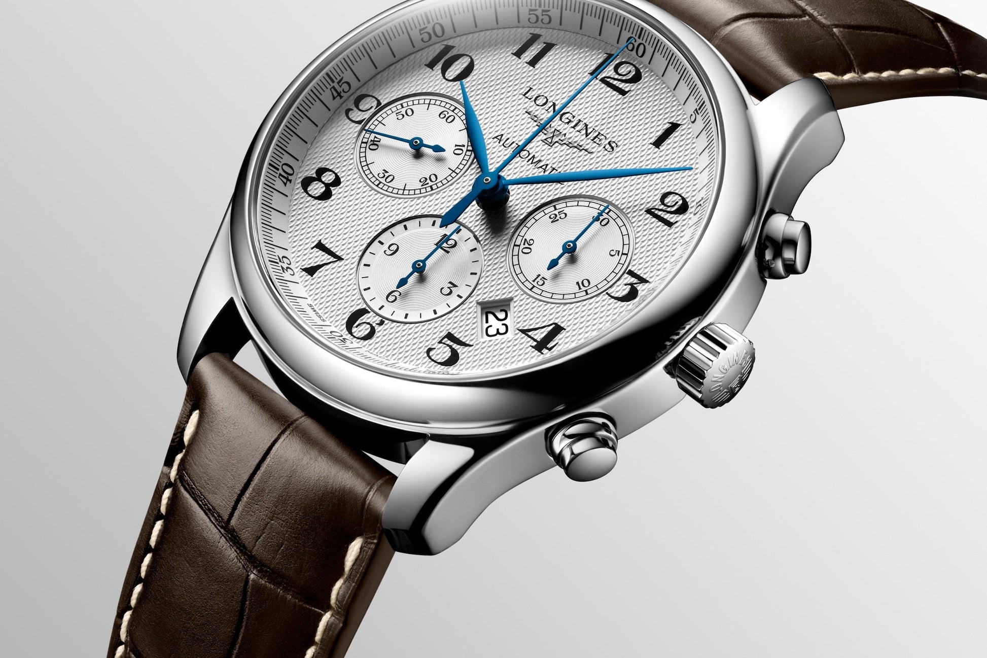 Longines Master Collection Silver Barleycorn Dial Men 42mm