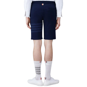 Thom Browne Classic Loopback 4-Bar Blue Sweat Shorts