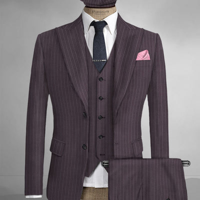 Thomas Shelby Peaky Blinders Wine Wool Suit