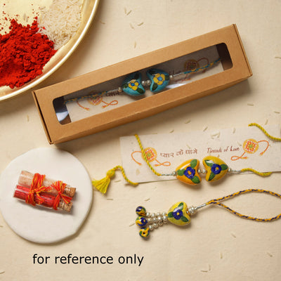 Assorted - Handmade Upcycled Weave Rakhi by Khamir (Set of 5) 99