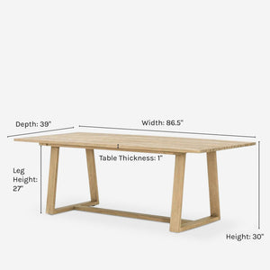 Tika Indoor / Outdoor Dining Table