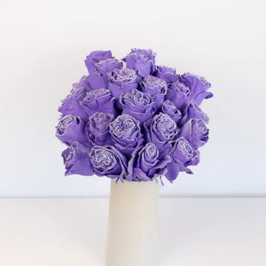 Tinted Lavender Fuzzy Roses