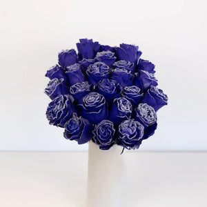 Tinted Purple Fuzzy Roses