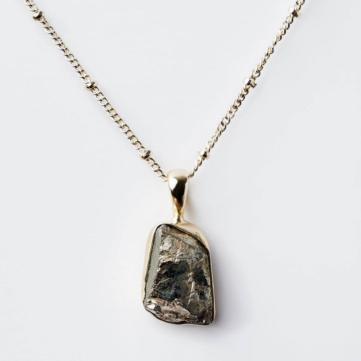 Pyrite Raw Crystal Necklace