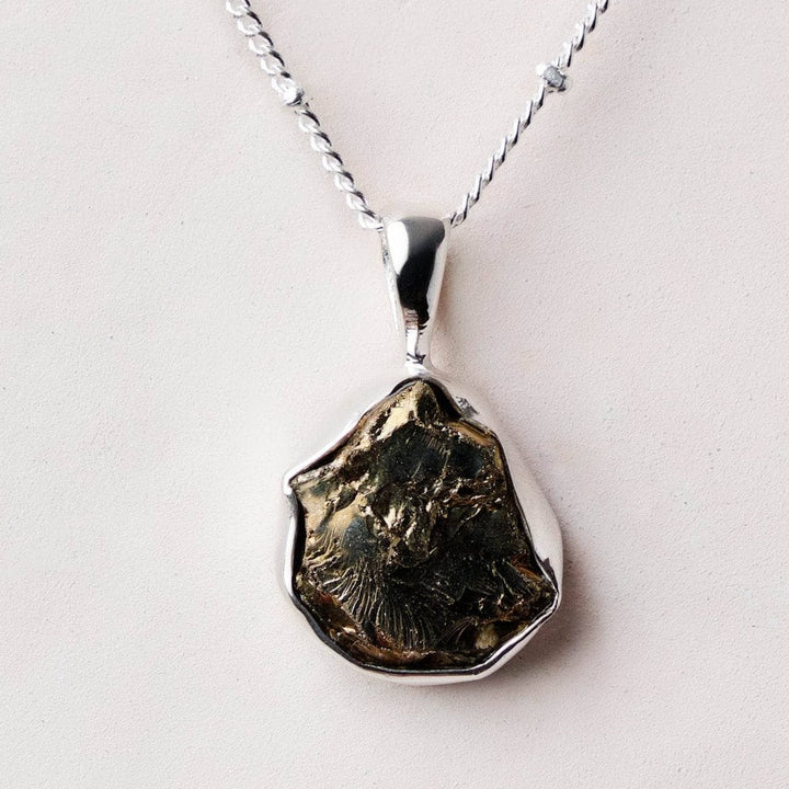 Pyrite Raw Crystal Necklace