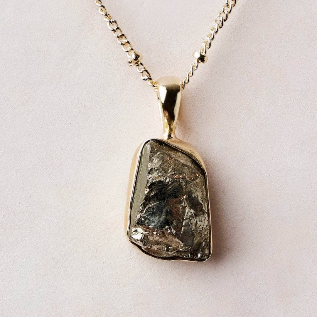 Pyrite Raw Crystal Necklace