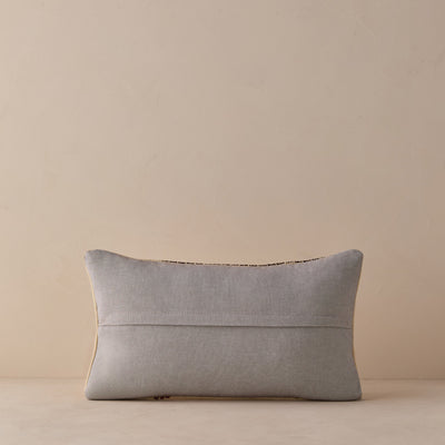 Vintage Lumbar Pillow No. 332, 12" x 20"