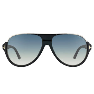 Tom Ford Dimitry FT0334 02W 59 Black Blue Sunglasses