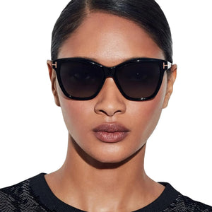 Tom Ford Lucia FT1087 05D Black Polarised Sunglasses