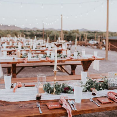 Trendy Minimalist Desert Wedding