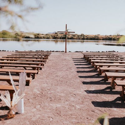 Trendy Minimalist Desert Wedding