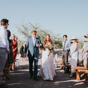 Trendy Minimalist Desert Wedding
