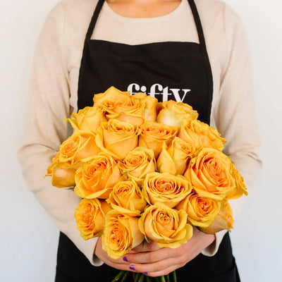 Light Golden Orange Roses