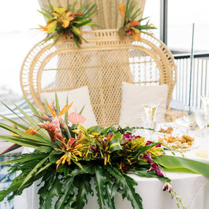 Tropical Orchid Florida Wedding