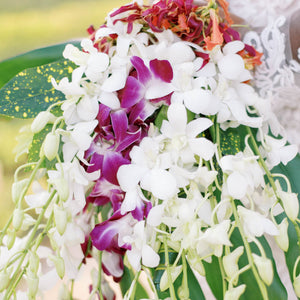 Tropical Orchid Florida Wedding