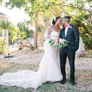 Tropical Orchid Florida Wedding