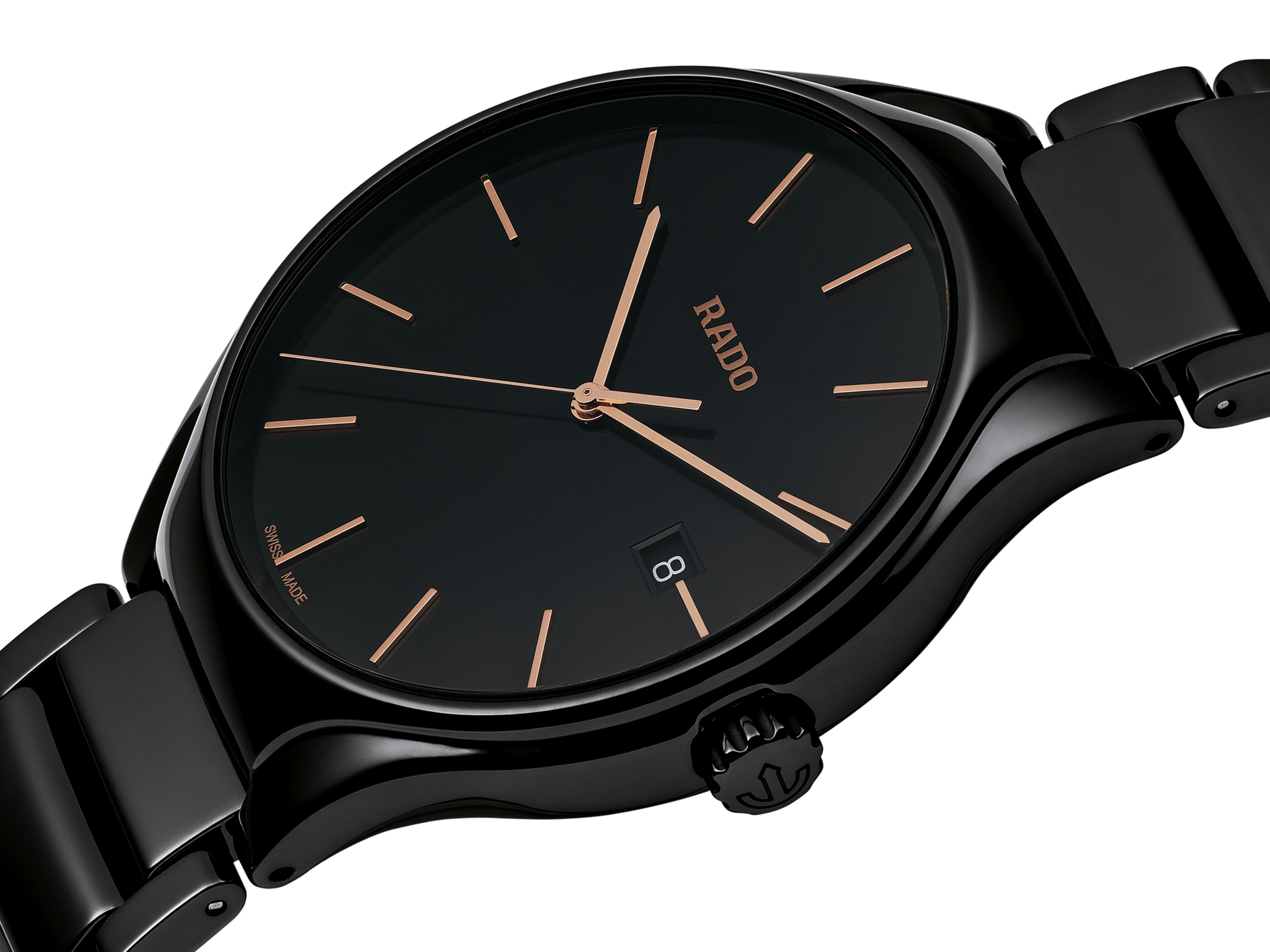 Rado True Black Dial Unisex 40mm