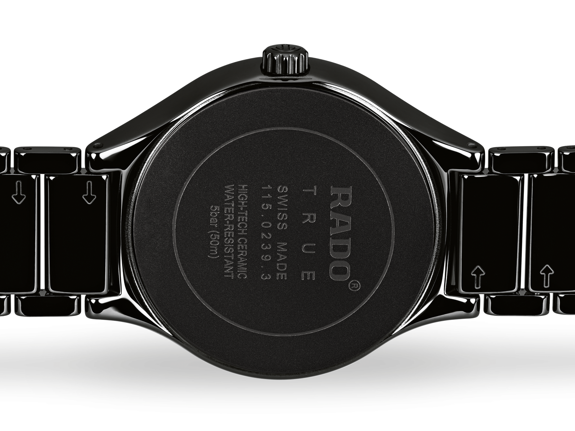 Rado True Black Dial Unisex 40mm