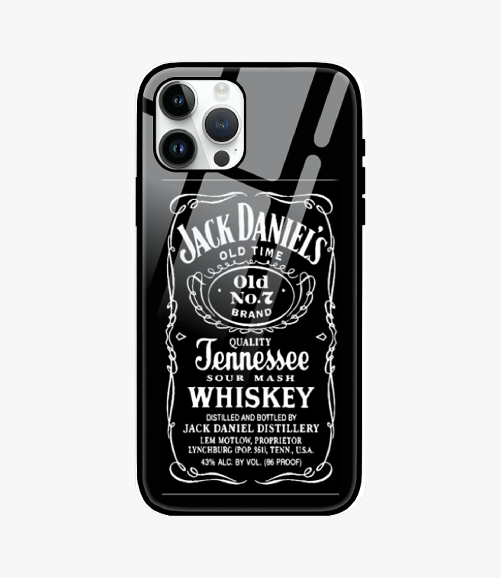 Jack Daniels Old Time Glass Case for iPhone 14 Pro Max