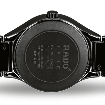 Rado True Black Dial Unisex 40mm