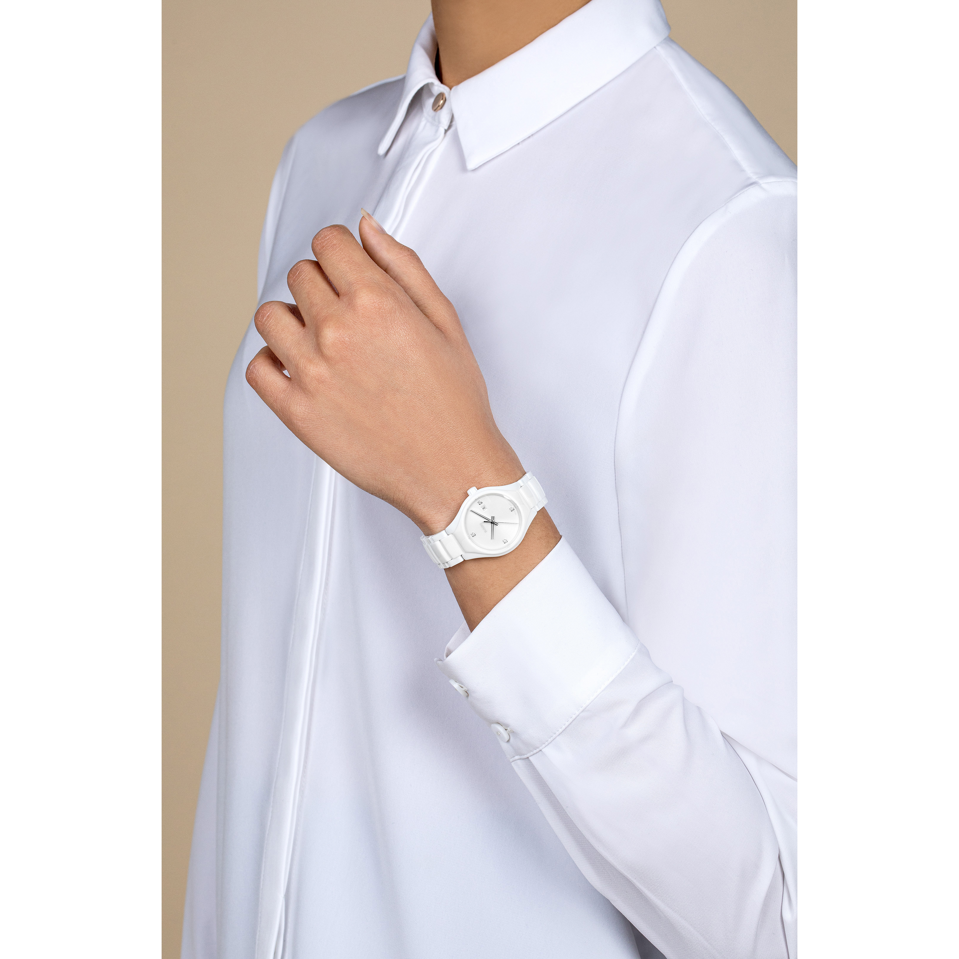 Rado True White Dial Women 30mm