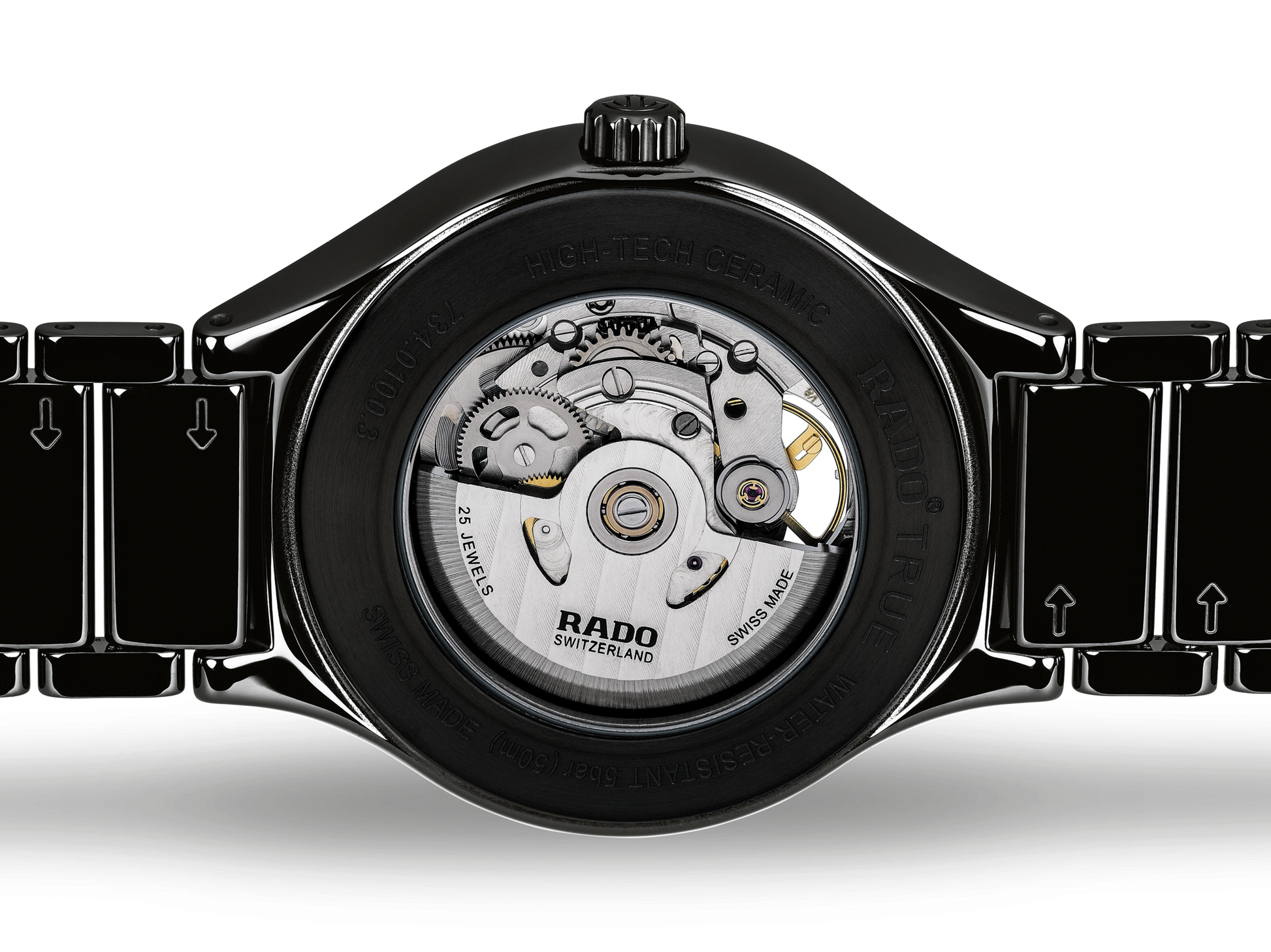 Rado True Black Dial Unisex 38mm