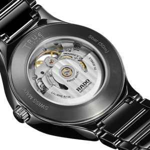 Rado True Round Automatic Open Heart Black Dial Unisex 40MM