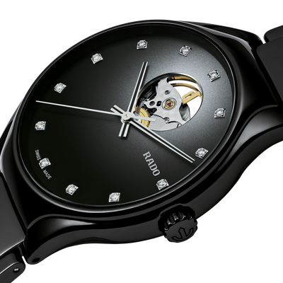 Rado True Black Dial Unisex 40mm