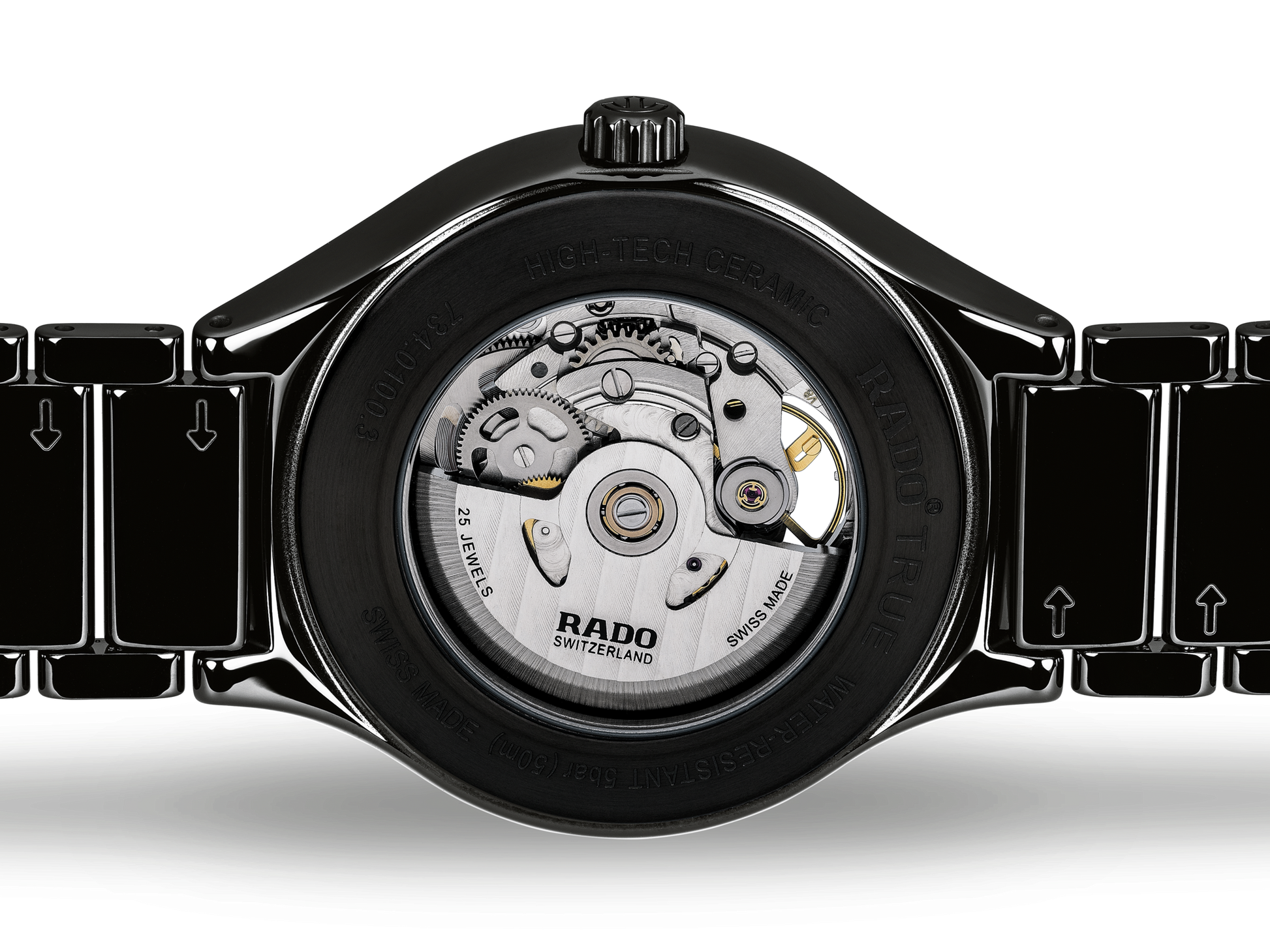 Rado True Black Dial Unisex 40mm
