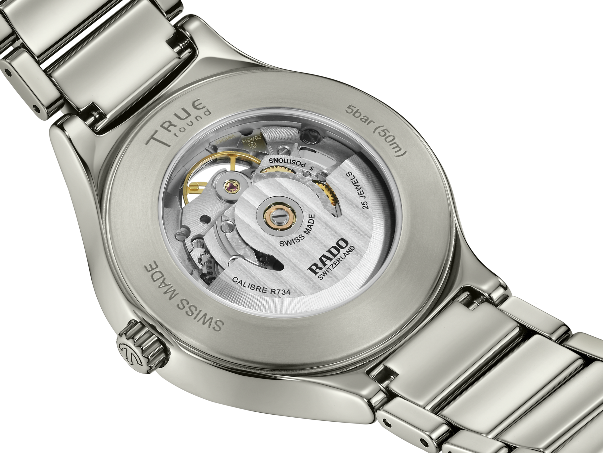 Rado True Round Automatic Open Heart Grey Dial Unisex 40MM