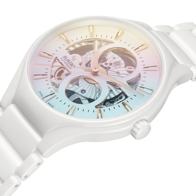 Rado True Round Automatic Open Heart Limited Edition White Dial Unisex 40MM