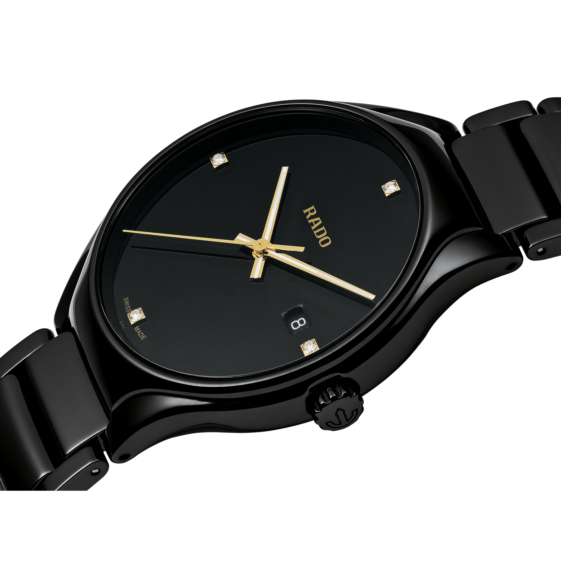 Rado True Black Dial Unisex 40mm